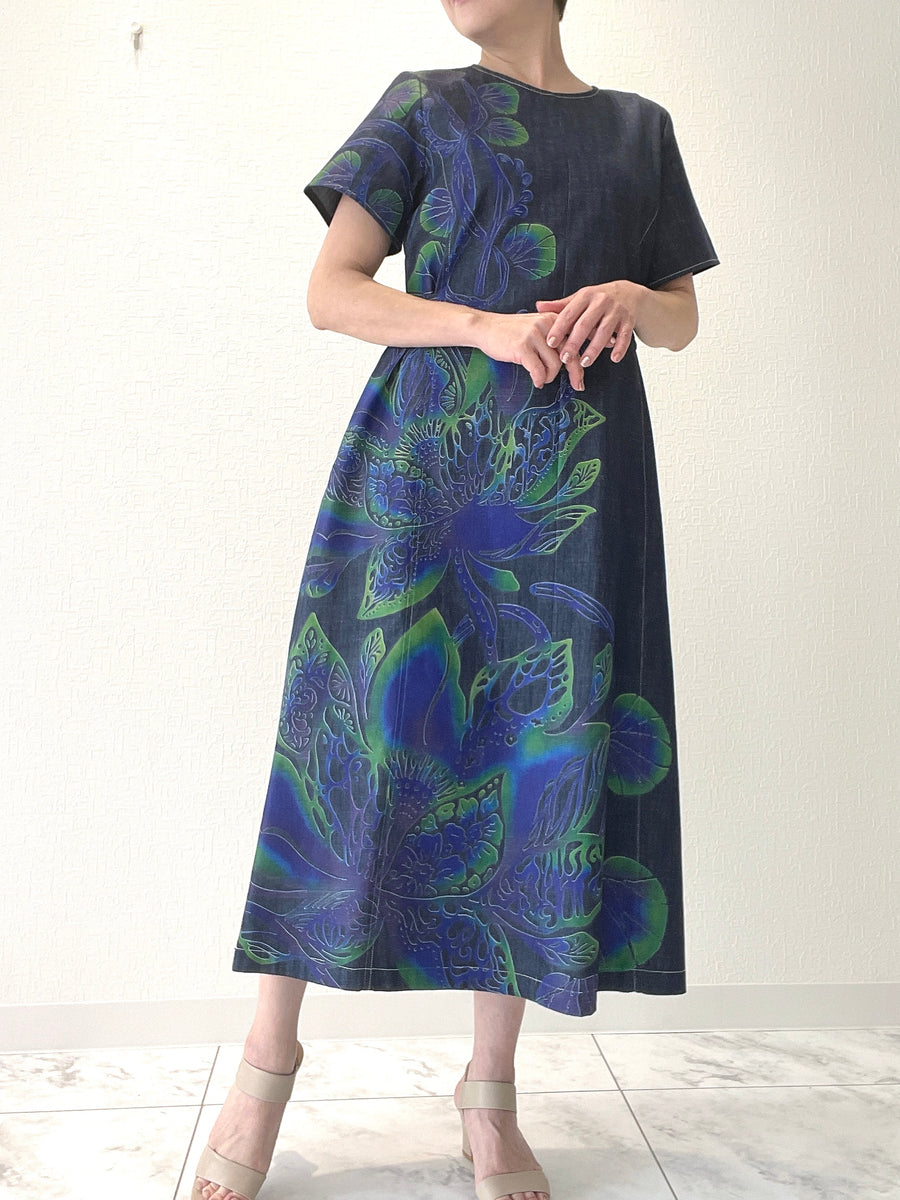 美品　YOKANG　ヨーカン　DOSEA　コラボ　デニムワンピース　レア デニムワンピース – YOKANG