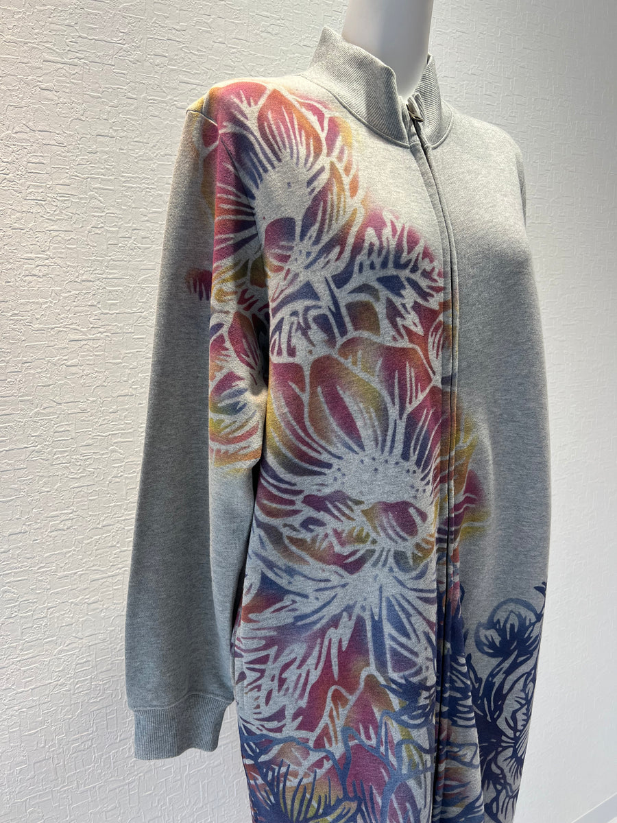 ロング ダブルジップコート