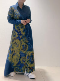 デニムシャツワンピース バラ柄・トケイソウ柄 月桃柄 – YOKANG