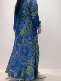 デニムシャツワンピース バラ柄・トケイソウ柄 月桃柄 – YOKANG