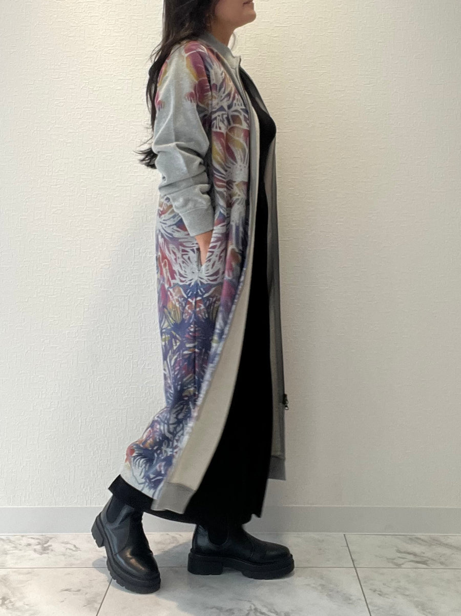 ロング ダブルジップコート