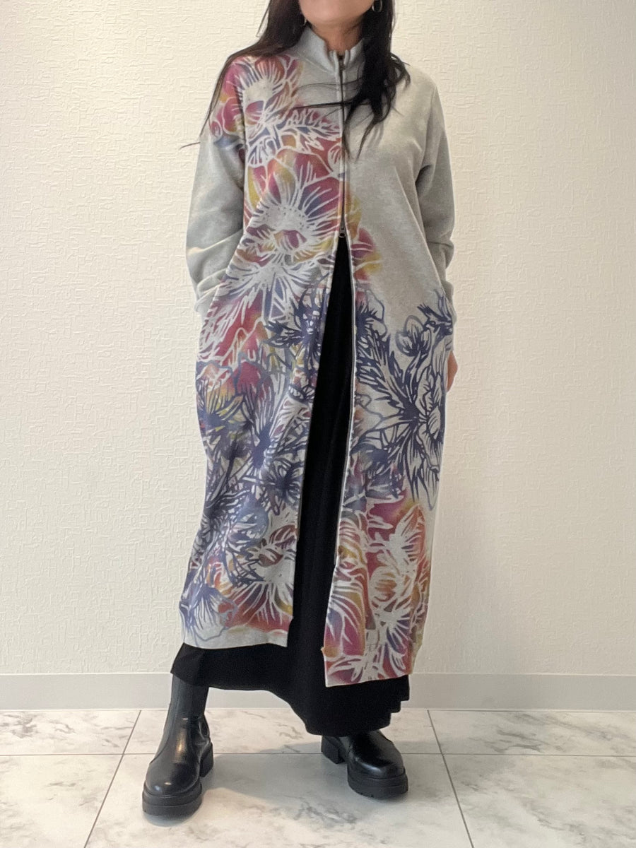 ロング ダブルジップコート