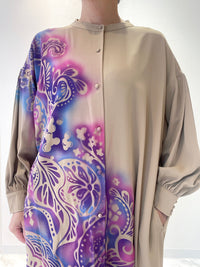 バンドカラーネックラインワンピース – YOKANG